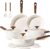 CAROTE Ceramic Cookware Sets, Pots and Pans Set Non stick, Non Toxic Healthy Induction Cookware, 14 Pcs Nonstick Kitchen Pots and Pans Set, PFAS PTFE Free, Dishwasher Safe