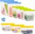 Lerine 10 Pack Stand-Up Reusable Freezer Bags, Leakproof Dishwasher Safe Food Storage Bags, BPA Free Reusable Gallon Bags for Marinating, Meal Prep (Multicolor, 3 Gallon 4 Sandwich 3 Snack)