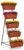 YBING Vertical Garden Bed 5 Tier Vertical Raised Garden Planter Standing Herb Garden Planter Tiered Flower Planter Boxes for Outdoor Plants Brick-Red