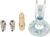 Waste Oil Burner Nozzle Kit With Siphon Air Atomizing Spray, Brass Electrode 0.5-2.0MM For Heavy Oil Diesel Vegetable Fuel, 9/16″ Size(0.8mm)