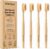 Boar Bristle & Bamboo Toothbrush (4 Pack) – Authentic Boar Bristles – Biodegradable – Plastic Free – Bamboo & Boar Bristle