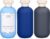 ASEVAT 6.7oz Sealed Plastic Travel Shampoo Bottles, Travel Shampoo and Conditioner Bottles Refillable, Empty Squeeze Bottle, Hand Soap Dispenser for Vacation, Gym, Home(BlueNavyGrey)
