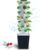 Hydroponics Tower Indoor Growing System Vertical Garden Planter Indoor Smart Garden Kit with Pump and Movable Water Tank Vegetable Plant Gift for Gardening Lover (35-Plants)
