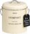 D’Lifeful Kitchen Compost Bin – 1.3 Gallon Countertop Farmhouse Compost Container with Lid – Odorless Indoor Food Scrap Pail with 6 Charcoal Filters – Eco-Conscious and Easy to Clean (Cream)