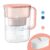 Waterdrop PT-07R Water Filter Pitcher, 10-Cup, NSF Certified, 200-Gallon Long-Life Filter, Improves Coffee & Tea Taste, Reduces PFOA/PFOS and Chlorine, 5X Longer Filter Life, Pink