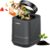 4L Electric Composter for Kitchen, Smart Countertop Compost Bin, Odorless | Low Noise | Auto-Cleaning | Turn Food Waste into Fertilizer, Indoor Food Waste Compost Machine, Black