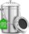 Utopia Kitchen Countertop Compost Bin Kitchen with Charcoal Filter -1.3gallon Stainless Steel Kitchen Compost Bin Countertop – Ideal Kitchen Essentials or Small Composter for Under The Sink Trash