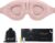 MZOO Luxury Sleep Eye Mask for Side Sleeper Men Women, Zero Eye Pressure 3D Sleeping Mask, Light Blocking Patented Design Night Blindfold, Soft Eye Shade Cover for Travel, Pink