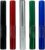 Reusable Metal Straws for Outdoor Travel, Mixed Color 5-Pack