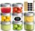 ComSaf Mini Mason Jars 4oz – 8 Pack, Regular Mouth Mason Jar with Lids and Seal Bands, Small Glass Canning Jar for Spice, Jam, Honey, Jelly, Dessert, Shower Wedding Favors, DIY Candles Decor