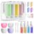 Muslish 21 Pack Leak Proof Silicone Travel Bottles Set, TSA Approved Containers for Toiletries, Travel Size Accessories and Shampoo Conditioner Bottles with Toiletry Bag (BPA Free)