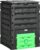 Outsunny Garden Compost Bin, 120 Gallon (450L) Garden Composter, BPA Free, with 80 Vents and 2 Sliding Doors, Lightweight & Sturdy, Fast Creation of Fertile Soil, Black