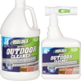 Moldex® Instant Outdoor Cleaner with Bleach Combo Pack, 1 Gallon Refill + 64 oz Hose End Sprayer, Fast Acting Outdoor Surface Cleaner for Siding, Decks, Fences and Exterior Surfaces