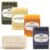 Natural Soap Bar – Handmade Soap with Foaming Pouch, Face & Body Wash, Moisturizing & Cleansing with Tea Tree & Coconut Oil, Shea Butter, Jojoba & Honey, Gift for Men & Women, 4 Pack 16.8 Oz