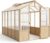GarveeLife 6’x10′ Wooden Greenhouse for Outdoor, Large Walk-in Greenhouse Kit with Ventilated Window, Door & Polycarbonate Panels, Heavy Duty Wood Frame Green House for Patio Garden Backyard