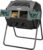 East Oak Compost Tumbler Outdoor, 43-Gal Dual Chamber Compost Bin with 2 Sliding Door and Aeration System, Tumbling Rotating Composter Bin for Kitchen, Garden, Yard