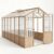 GarveeLife 6’x12′ Wooden Greenhouse for Outdoor, Large Walk-in Greenhouse Kit with Ventilated Window, Door & Polycarbonate Panels, Heavy Duty Wood Frame Green House for Patio Garden Backyard