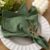 Socomi Cloth Napkins Green Fall Thanksgiving Washable Reusable Bulk Linen Cotton Napkins Set of 6 17″x17″ for Wedding Party Bridal Baby Shower Birthday Dining Table Decorations