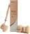 Vove Bamboo Dish Brush with 3 Replacement Heads, Plastic-Free Kitchen Scrub Brush for Pots Pans and Dishes, FSC-Certified Bamboo Handle with Natural Fiber Bristles, Non-Toxic Zero-Waste