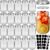 CycleMore 20 Pcs 12oz Glass Mason Jars With Silver Separable Lids, 350ml Round Canning Jars for Honey, Jam, Herb, Wedding Favor, Kitchen Storage Wide Mouth Bottles for Crafts, Meal Prep