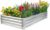 JERIA 6×3×1ft Raised Garden Bed with Support Rods,Galvanized Raised Garden Bed Kit Outdoor Metal Gardening Planter Box for Vegetable, Fruits, Flower