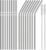 16 Pack of Reusable Stainless Steel Metal Straws, 8 Straight + 8 Bent 8.5 Inch Metal Straws with 2 Cleaning Brushes Dishwasher Safe