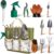 10-Piece Premium Gardening Tool Set—Includes A Moisture Meter, Heavy-Duty Rust-Resistant Stainless Steel Tools with A Storage Carry Bag. The Perfect Gardening Gift for Both Men and Women (Green)