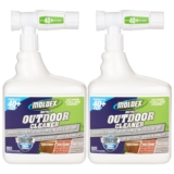 Moldex® Instant Outdoor Cleaner with Bleach, 64 oz Hose End Sprayer, 2 Pack, Fast Acting Outdoor Surface Cleaner for Siding, Decks, Fences and Exterior Surfaces