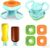 2-Pack Bottle Emptying Cap Flip Dispenser Kit, No Waste Cap Universal Inverted Design for Shampoo Lotion Soap Ketchup, Zero Waste Cap for Lotion Bottle, Space-Saver for Kitchen Bathroom