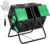 OLIXIS Compost Bin Outdoor 37 Gallon, Separated Dual Chamber Composter Tumbler Outdoor with Gloves, Efficient 360°Rotating Composting Bin for Patio, Lawn, Home Gardening and Landscape, Green