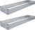 DIIYIV 2PCS 12x4x1FT Galvanized Raised Garden Bed Kit,Vegetable Boxes-Rectangle Metal Flower Box,Large Planter Raised Beds Outdoor Garden for Planting,Fruit,Herb-Silver