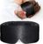 100% Mulberry Silk Sleep Mask, Large Eye Cover for Sleeping, Comfortable and Pressure-Free Sleeping Masks for Women Men, Completely Blackout (Black)