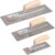 Goldblatt 3 Pieces Drywall Trowel, Carbon Steel Finishing Masonry Trowel Set Includes 14” x 4”, 12” x 4”, 8” x 3”, Lightweight Wood Handle, Plastering Trowel for Sheetrock Wallboard Plasterboard