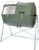 Jora Composter JK 270 – Outdoor Dual Chamber Compost Tumbler – 70 Gallon – Galvanized Steel Construction