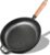 12″ Cast Iron Skillets with Removable Wooden Handle, Pre-Seasoned Frying Pan for Stove, Oven, Grill & Campfire Cooking (1, 12″)