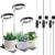 Aokrean Plant Grow Light, 48 LEDs Full Spectrum Grow Lights for Indoor Plants, Height Adjustable Small Halo Grow Light with Base, 3 Optional Spectrums, Auto Timer 3/9/12Hrs, 10 Brightness, 3 Pack