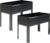 DIIYIV 2PCS Galvanized Raised Garden Bed with Legs,2PCS 48×18×30in Elevated Planter Box for Backyard,Garden, Patio, Balcony, 300lb Capacity,Planters for Outdoor Plants,Black