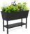 Keter Urban Bloomer 12.7 Gallon Raised Garden Bed and Outdoor Herb Garden Planter with Self Watering Gauge and Drainage Plug, Dark Grey