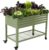 Rolling Elevated Raised Garden Bed-V Series, 2′ x 4′ Garden Beds with Legs & Storage Rack for Patio & Porch, 700 Lbs Weight Capacity, Outdoor Planter Box for Vegetables Flower Herbs, Olive Green