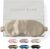 SUNDAYSILKS™ Exclusive Mulberry Silk Sleep Mask | Soft Eye Covers, Blackout Sleeping Mask for Women & Men | Silk Eye Mask for Sleep, Travel, and Relaxation | Antifaz para Dormir [Nude Champagne]