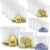 100% Platinum Silicone Reusable Storage Bags, 12 Pack, Premium Silicone Food Storage Bag Stand-Up Wide-Mouth Zip-Lock, Freezer Microwave Oven Dishwasher Safe, 4 M + 4 S + 4 XS, Crystal-Clear
