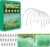 Garden Netting Kit for Raised Beds, 10x30FT Green Ultra Fine Mesh Netting ＆6 Sets of 8FT Garden Hoops, Insect Netting Row Cover Net Protect Plants Vegetable Fruits Flowers