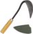Original Homi Hand Hoe Left-Handed – Traditional Handmade Korean Garden Tool for Weeding Digging & Planting with Forged Steel & Chestnut and Acacia Wood Handle