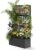 VINGLI Metal Raised Garden Bed with Trellis, Outdoor Planter Box for Climbing Vegetables, Fruits and Flowers, Privacy Screen, for Backyard, Patio, Balcony (Traditional)