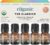 Cliganic Organic Essential Oils Set (Top 5 – The Classics) – 100% Pure Natural – Aromatherapy, Candle Making – Peppermint, Lavender, Eucalyptus, Lemongrass & Orange