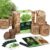 Indoor Herb Garden Starter Kit – Heirloom, Non-GMO Herb Seeds – Basil Thyme Parsley Cilantro Seed, Potting Soil, Pots, Scissors – DIY Grow Kits for Growing Herbs Indoors, Kitchen, Balcony, Window Sill