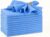 Palisa Light Blue Cotton Napkins Set of 12 | Premium Hemstitch Detailing Cloth Dinner Napkins 18×18 Inch | Soft Washable & Reusable Table Napkins for Everyday Use Weddings Restaurants & Hotels