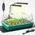 CARPATHEN Seed Starter Tray with Grow Lights and Heating Mat – 40 Cell Plant Germination Tray with 4.7″ Humidity Dome Seed Starter Kit for Indoor Seed Starting and Propagation