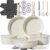 23 Pcs Pots and Pans Set Non Stick, Ceramic Cookware Set Non Toxic with Detachable Handles, Healthy Induction Cookware Oven Safe RV Kitchen Set, PFAS PFOA & PTFE Free, Cream White