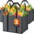 WISELIFE Reusable Grocery Bags with Handles – 3 Pack, 35L Large Shopping Bags for Groceries, Water-Resistant & Foldable Grocery Totes for Lasting Use for Kitchen, Market, Car Trunk, Picnic (Gray)